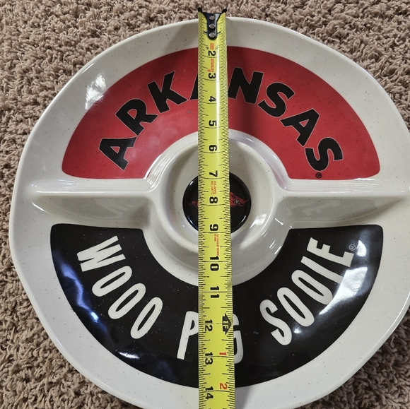 Arkansas Razorbacks chips and dip bowl - Picture 6 of 8